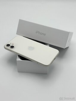 Apple iPhone 11 White 64GB 100% Zdravie Batéria s obalom - 2