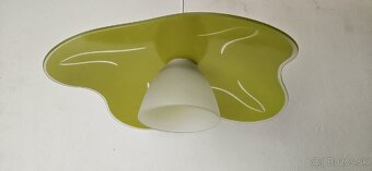 Luster sklenený, zelený. - 2