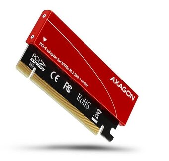 AXAGON PCIe M.2 NVMe adaptér + chladič (použitý) - 2