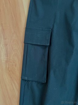 Čierne nohavice s vreckami, S - 2