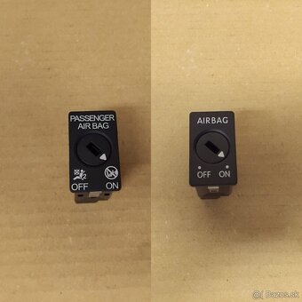 spínač deaktivácie airbagu spolujazdca - 2