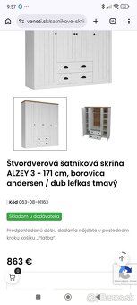 Šatníková skriňa - 2