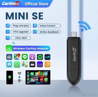 Bezdrôtový CarPlay adaptér CarlinKit Mini 5 SE – NOVÝ - 2
