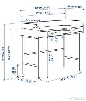 Kancelársky stôl IKEA Hauga 10045 - 2