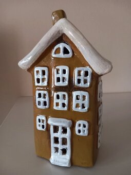 Keramický domček na čajovku 20,5x11,5x7,5 cm - 2