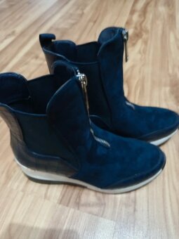 Tmavomodré vysoké tenisky - 2