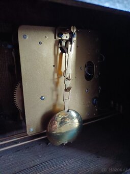 Hermle starožitný krbové hodiny stolní - 2