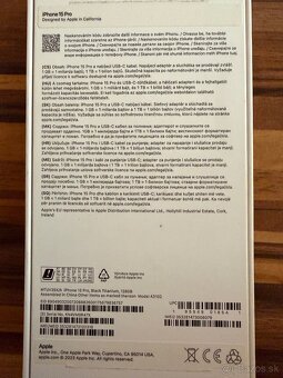 Iphone 15 pro black titanium 128 gb - 2