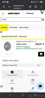 Brzdove kotuce ATE na mercedes S - 2