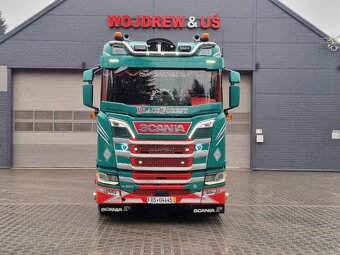 Lesovoz LESOVÚZ Scania V8 R580 do drewna drzewa lasu stos - 2