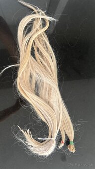 Original platinum blond ruské vlasy 55cm - 2
