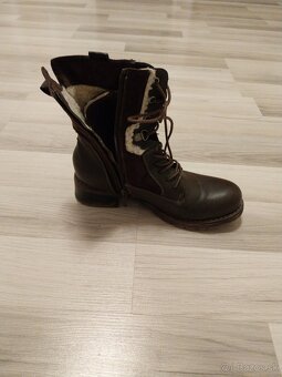 Tmavohnedé zimné topánky - 2