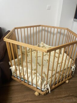 Kvalitna detska drevena ohradka - 2