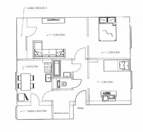 3-izbový byt + skladový priestor, Sládkovičovo - 2