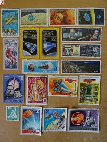 Nádherné poštové známky VESMÍR - 2