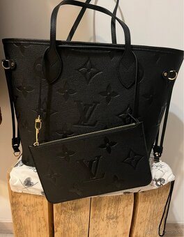 Louis Vuitton kožená čierna originál pochette , clutch - 2