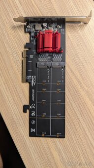 Dual NVMe PCIe radic podporujuci bifurkaciu - 2