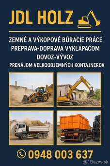 Zemné a výkopové búracie práce - doprava - 2