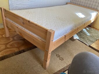 Jednolozko posteľ 90/200 plus matrac - 2