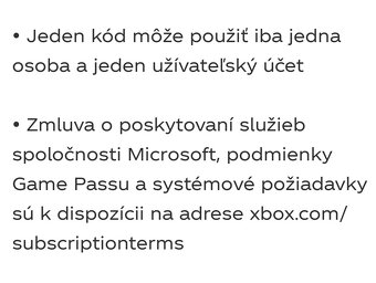 Predám Xbox game pass ultimate na jeden mesiac - 2