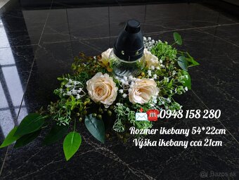 Smútočné ikebany na cintorín - 2