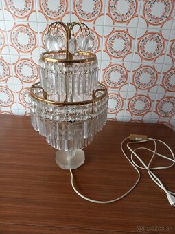 Krištáľovä stojanova lampa TOP STAV   - 2