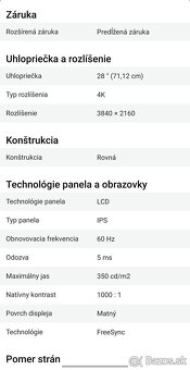 Predám herný 4k monitor Asus - 2