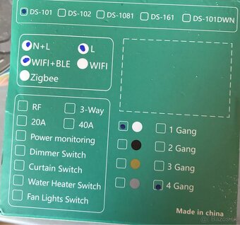 Smart switch 4 tlačidlový vypínač 4gang ; 2 Smart vypínače 4 - 2