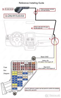 HD 4K 2160P WiFi kamera do auta - 2