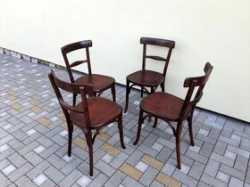 Celodřevěné židle THONET po renovaci 4ks - 2
