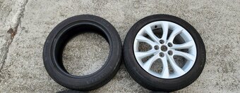 disky Mazda 5x114,3, Pneu LETNE 205/50 R17 Barum - 2