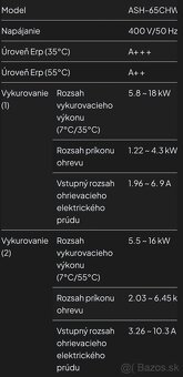 Predám tepelné čerpadlo AOKOL ASH-65CHW Split - 2