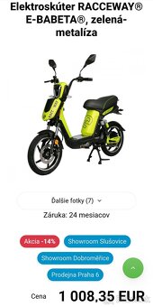 E-babeta bez VP Nova a 2rZáruka e moped e skuter elektricky - 2