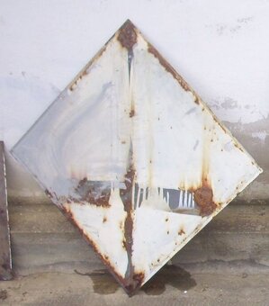 Smaltová tabuľka - dopravná 50cm - 2