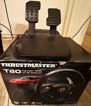 Predám herný volant PS4/PS5 Thrumaster T80 Ferrari edition - 2