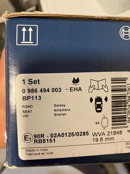 Sada brzdových platničiek kotúčovej brzdy Bosch - 2