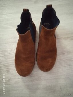 Semišové kotníkové topánky - 2