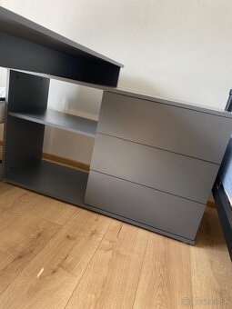 Rohový písací stolík plus stolička - 2