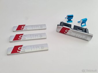 Cierne a sive Napisy S-LINE pre AUDI - 2