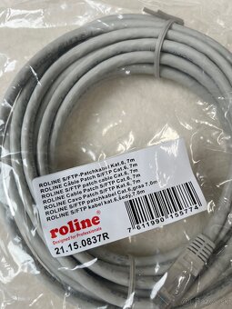 Roline S/FTP Cat.6 Patch kábel 7m – NOVÝ, zapečatený (25 ks) - 2