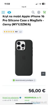 Apple iPhone 16 Pro 256GB Black Titanium + obal - 2