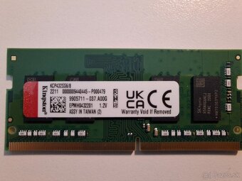 Predam ramky Kingston SODIMM 8GB DDR4 3200MHz - 2