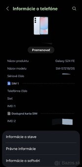 Vymením Samsung s24FE 256gb za iphone 14 pro 256gb - 2