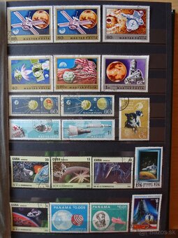 Pekná zbierka známok VESMÍR - 2