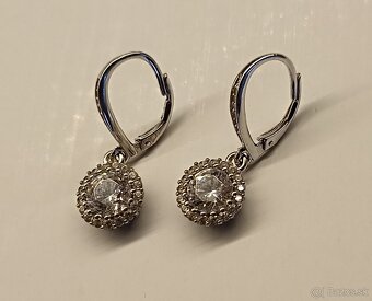 Strieborné náušnice s kameňom JASMÍNA - 2