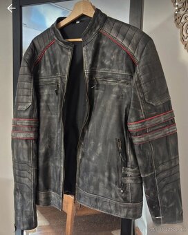 Pánska kožená bunda veľ.L-nová - 2