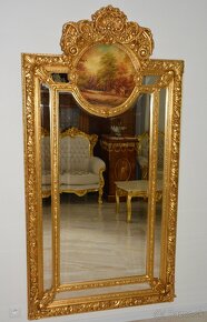 Zámecké zrcadlo s obrazem - 210 cm - krásné - 2