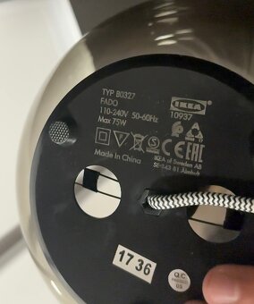 Ikea FADO nočná, stolova lampa - 2