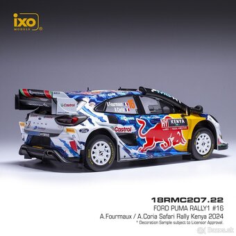 Modely Ford Puma Rally1 1:18 IXO - 2