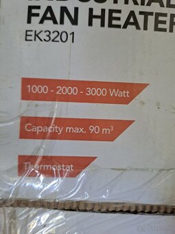 Teplovzdušný ventilátor - elektrický ohrievač - 2